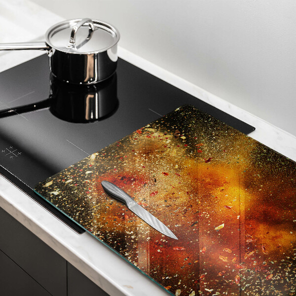 Protection pour plaque de cuisson Épices colorées