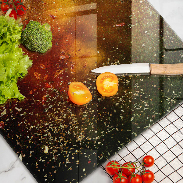 Protection pour plaque de cuisson Épices colorées