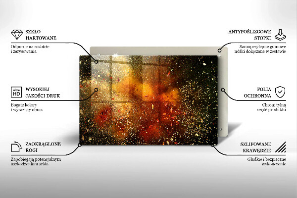 Protection pour plaque de cuisson Épices colorées