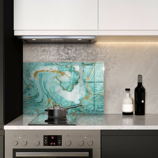 Protection pour plaque de cuisson Abstraction bleue