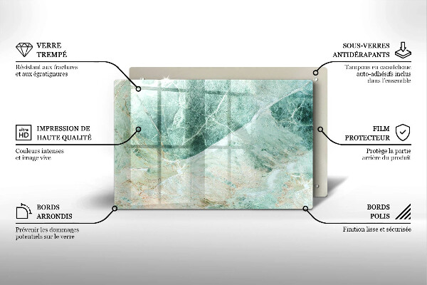 Protège plaque de cuisson Structure en pierre