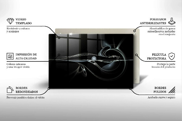 Protège plaque de cuisson Abstraction moderne
