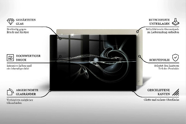 Protège plaque de cuisson Abstraction moderne