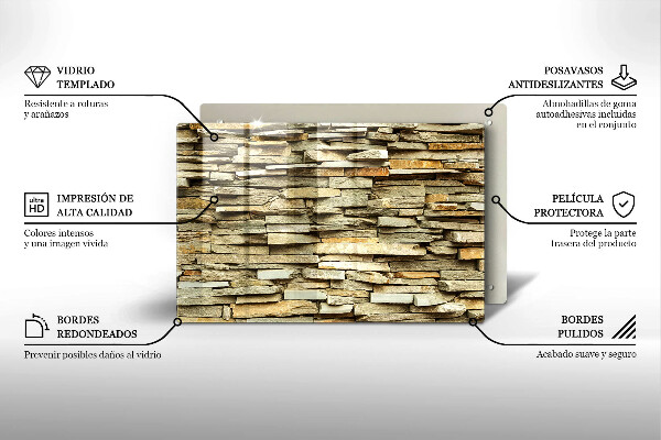 Protège plaque de cuisson Pierres décoratives