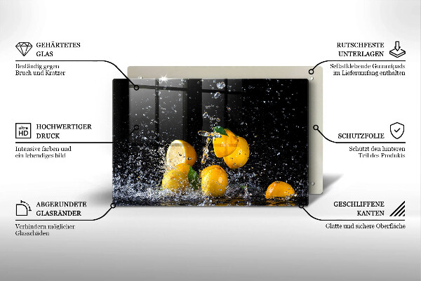 Protège plaque de cuisson Fruit de citron juteux