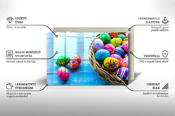 Protège plaque de cuisson Oeufs de Pâques Oeufs de Pâques