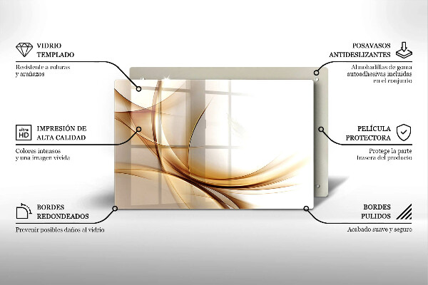 Protège plaque de cuisson Formes abstraites