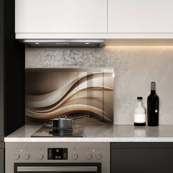 Protège plaque de cuisson Lignes douces d'abstraction