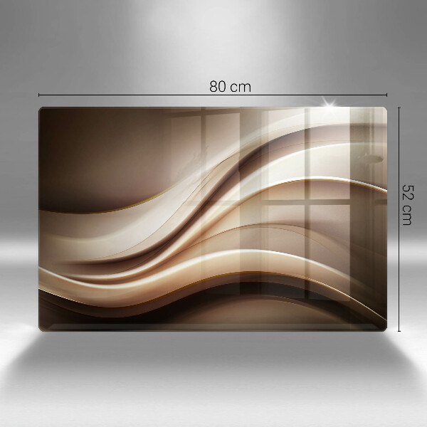 Protège plaque de cuisson Lignes douces d'abstraction