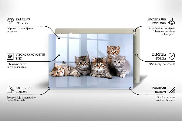 Protège plaque de cuisson De doux petits chatons