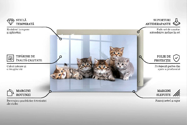 Protège plaque de cuisson De doux petits chatons