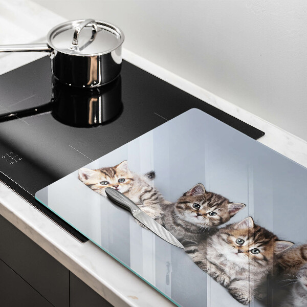 Protège plaque de cuisson De doux petits chatons