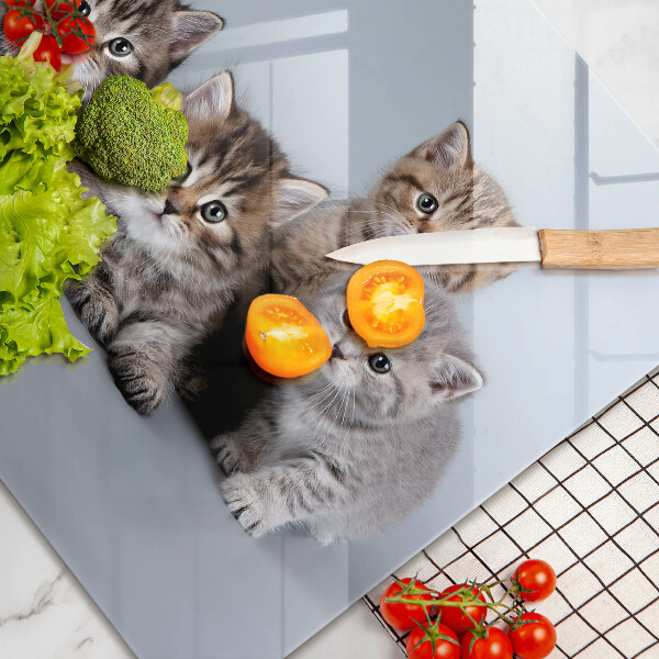 Protège plaque de cuisson De doux petits chatons