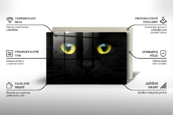 Protège plaque de cuisson Yeux de chat animaux