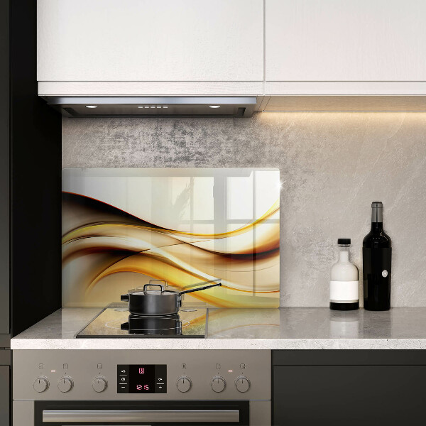 Protège plaque de cuisson Lignes de fumée abstraites