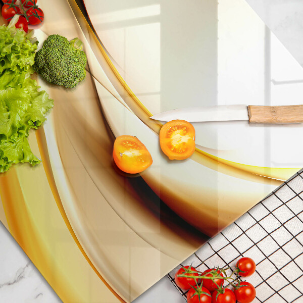 Protège plaque de cuisson Lignes de fumée abstraites