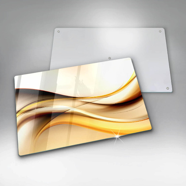 Protège plaque de cuisson Lignes de fumée abstraites