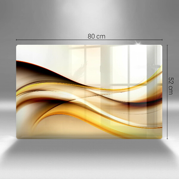 Protège plaque de cuisson Lignes de fumée abstraites