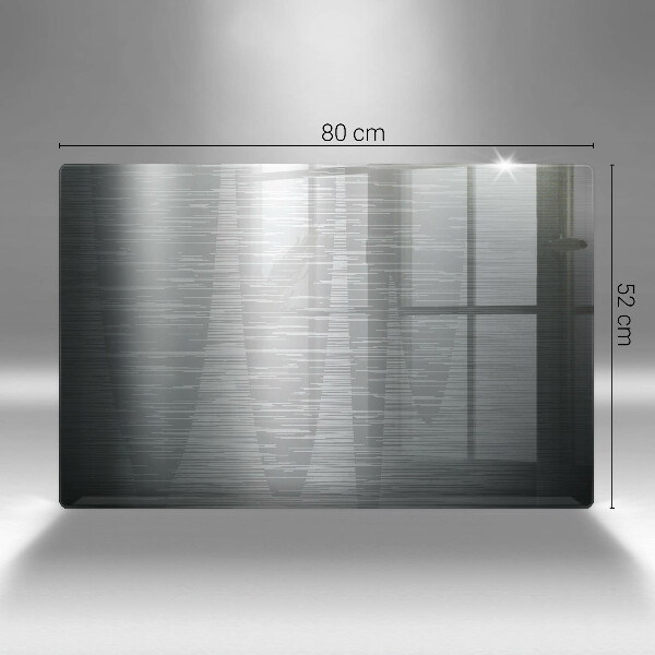 Protège plaque de cuisson Texture métallique