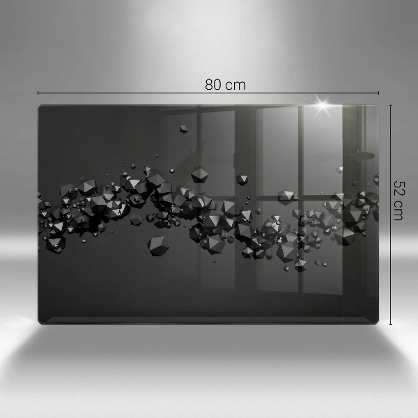 Protège plaque de cuisson Abstraction de formes 3D