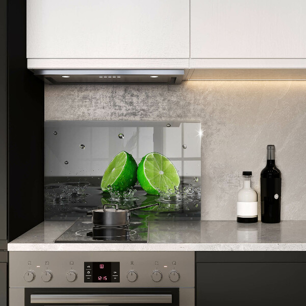 Protège plaque de cuisson Citrons verts juteux et eau