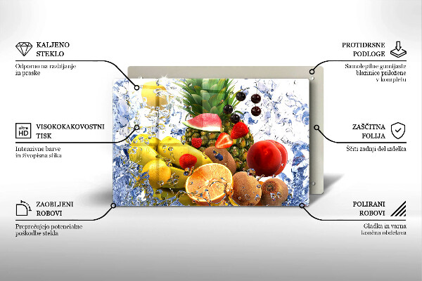 Protège plaque de cuisson Fruits juteux et eau