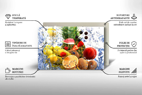 Protège plaque de cuisson Fruits juteux et eau