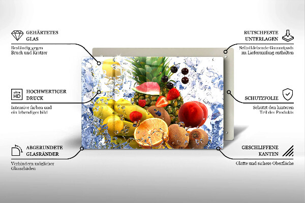 Protège plaque de cuisson Fruits juteux et eau