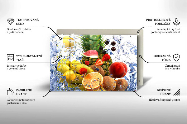 Protège plaque de cuisson Fruits juteux et eau