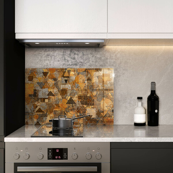 Protège plaque de cuisson Modèle sans couture de figures géométriques