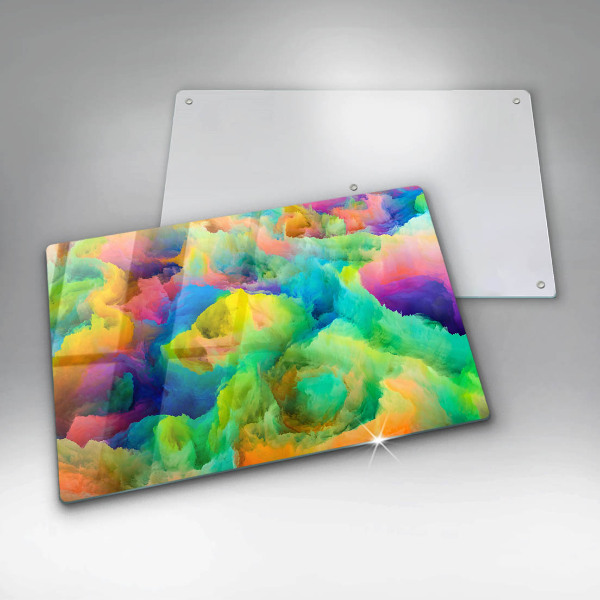 Protège plaque de cuisson Abstraction colorée