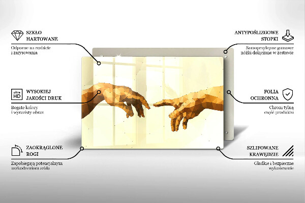 Protège plaque de cuisson Création des mains d'Adam