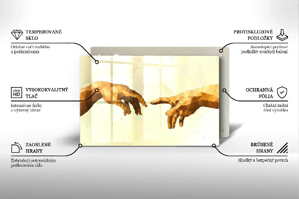 Protège plaque de cuisson Création des mains d'Adam