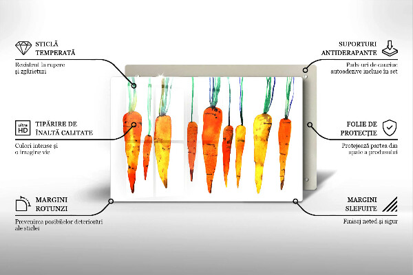 Protège plaque de cuisson Illustration de carotte