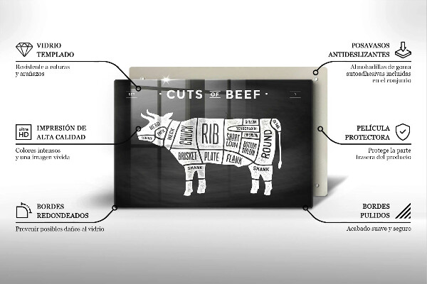 Protège plaque de cuisson Bœuf à la viande de vache