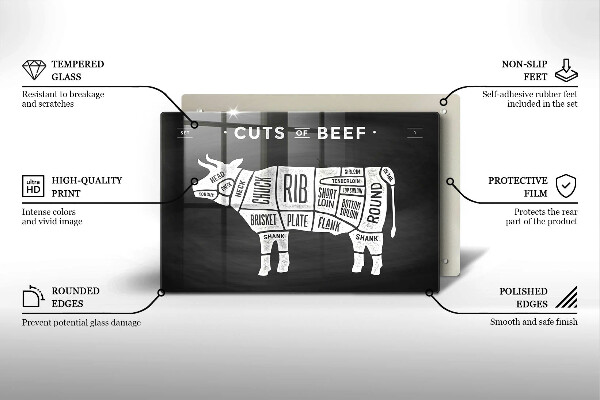 Protège plaque de cuisson Bœuf à la viande de vache