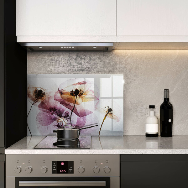 Protège plaque de cuisson Fleurs délicates