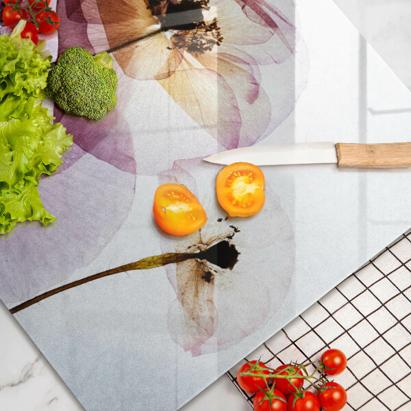 Protège plaque de cuisson Fleurs délicates