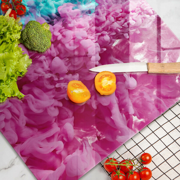 Protection pour plaque de cuisson Fumée rose turquoise