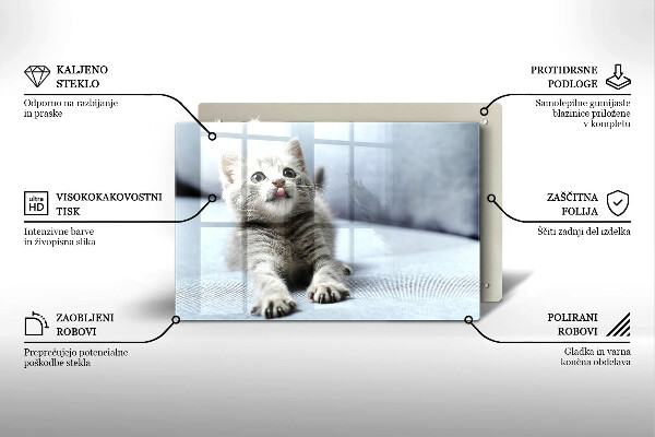 Protège plaque de cuisson Petit chaton mignon