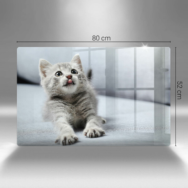 Protège plaque de cuisson Petit chaton mignon