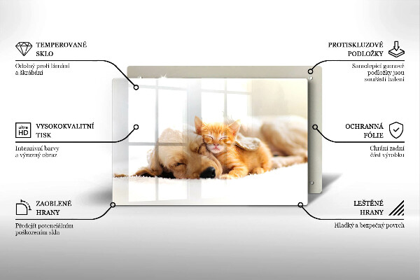 Protège plaque de cuisson Animaux chien et chat