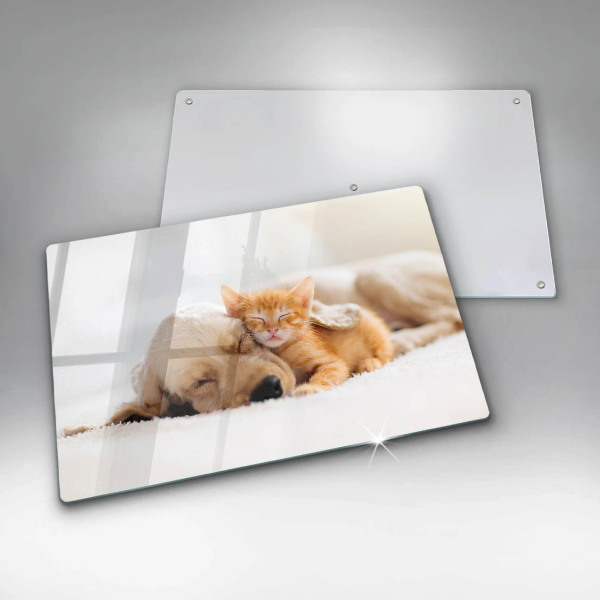 Protège plaque de cuisson Animaux chien et chat