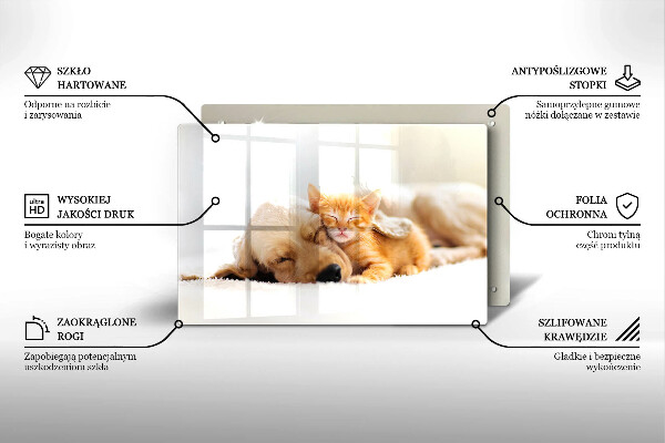 Protège plaque de cuisson Animaux chien et chat