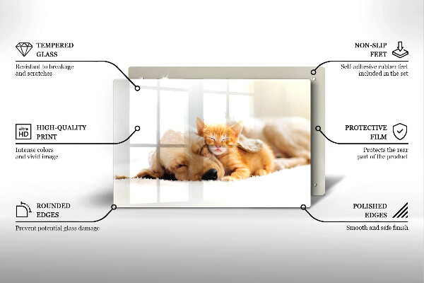 Protège plaque de cuisson Animaux chien et chat