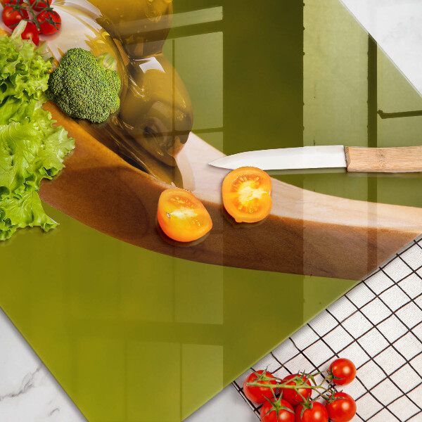 Protège plaque de cuisson Huile d'olive et olives