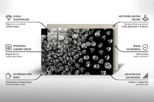 Protège plaque de cuisson Diamants diamants