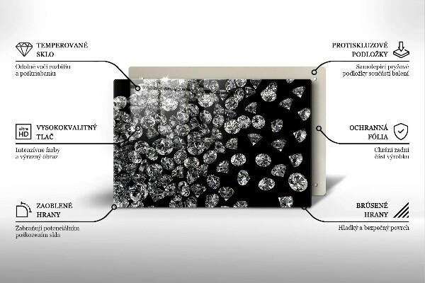 Protège plaque de cuisson Diamants diamants