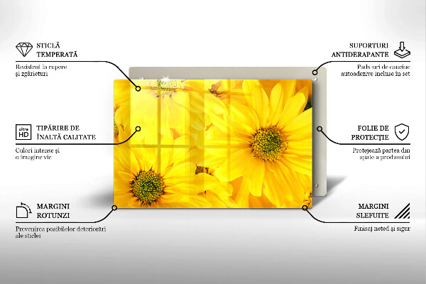 Protège plaque de cuisson Pétales de fleur