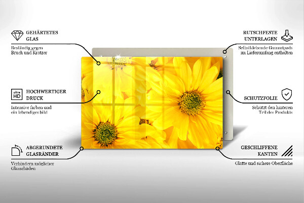 Protège plaque de cuisson Pétales de fleur
